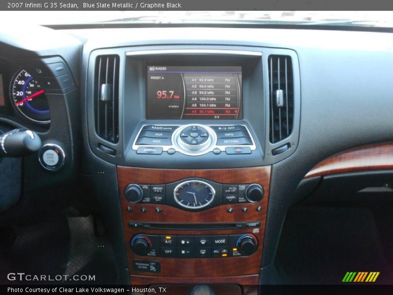 Blue Slate Metallic / Graphite Black 2007 Infiniti G 35 Sedan