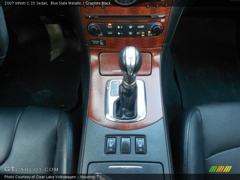 Blue Slate Metallic / Graphite Black 2007 Infiniti G 35 Sedan