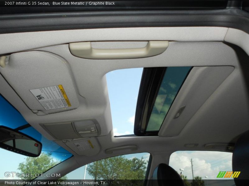Blue Slate Metallic / Graphite Black 2007 Infiniti G 35 Sedan
