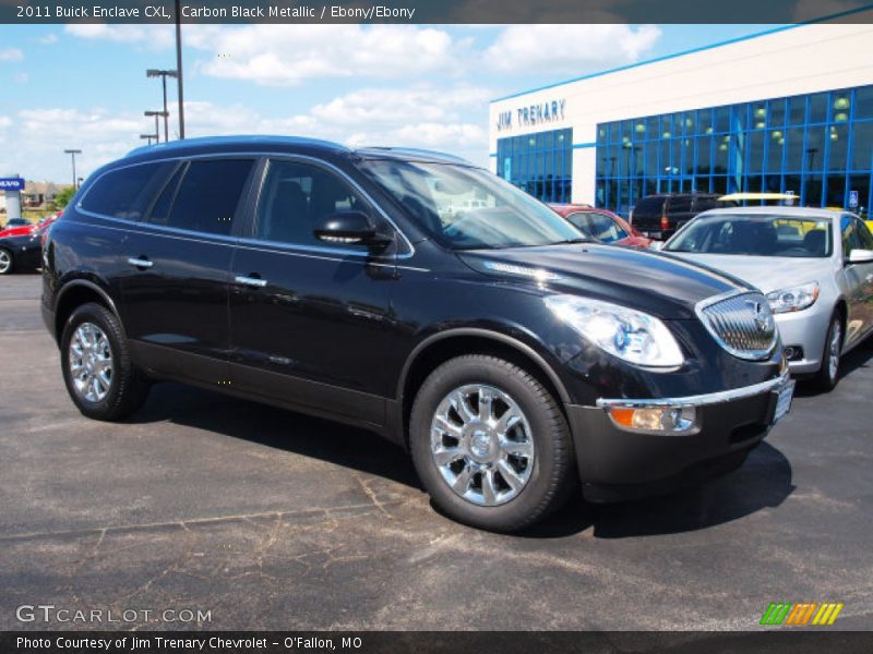 Carbon Black Metallic / Ebony/Ebony 2011 Buick Enclave CXL