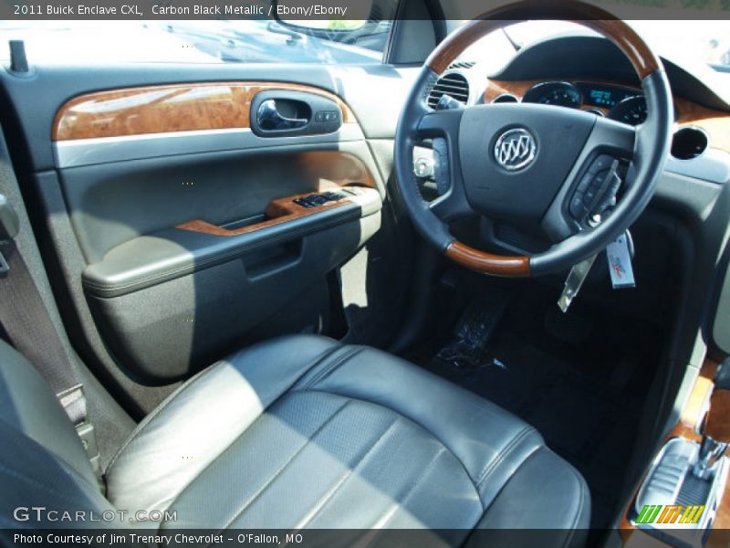 Carbon Black Metallic / Ebony/Ebony 2011 Buick Enclave CXL
