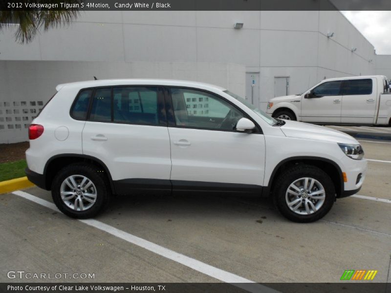 Candy White / Black 2012 Volkswagen Tiguan S 4Motion