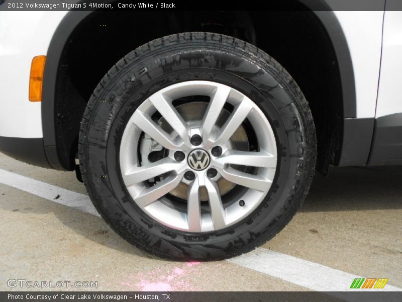 Candy White / Black 2012 Volkswagen Tiguan S 4Motion