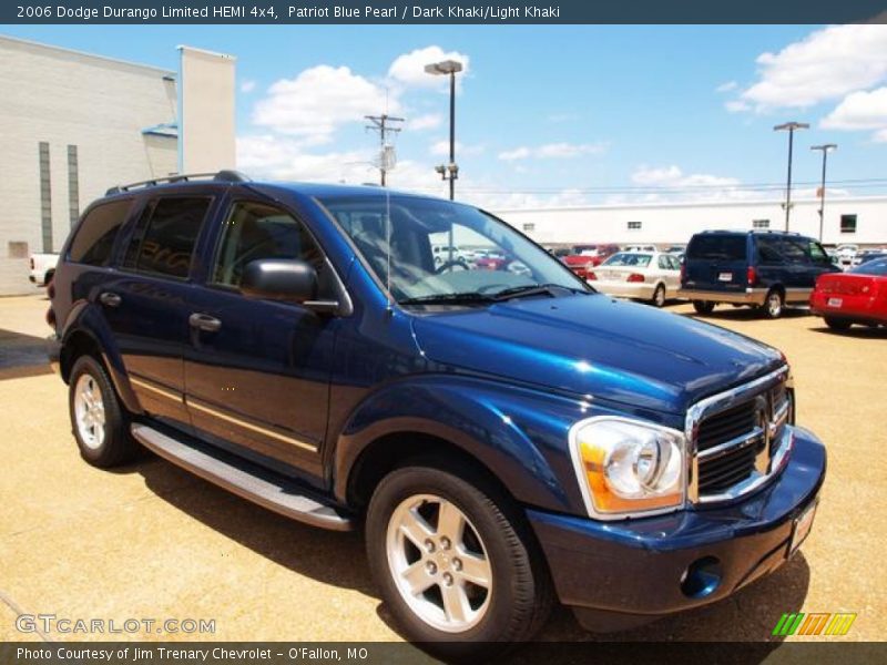 Patriot Blue Pearl / Dark Khaki/Light Khaki 2006 Dodge Durango Limited HEMI 4x4
