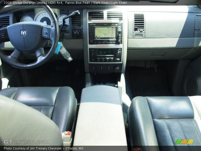 Patriot Blue Pearl / Dark Khaki/Light Khaki 2006 Dodge Durango Limited HEMI 4x4