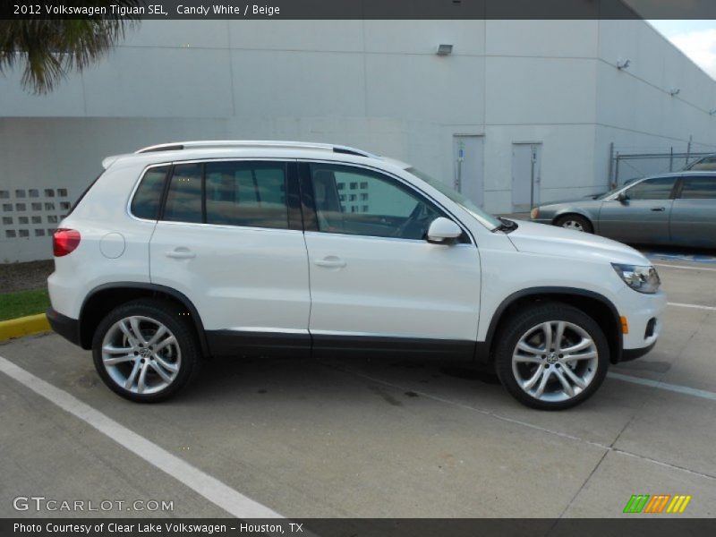 Candy White / Beige 2012 Volkswagen Tiguan SEL