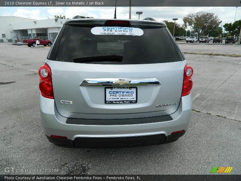 Silver Ice Metallic / Jet Black 2010 Chevrolet Equinox LT
