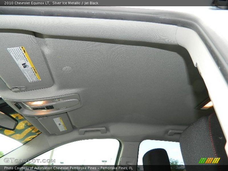 Silver Ice Metallic / Jet Black 2010 Chevrolet Equinox LT