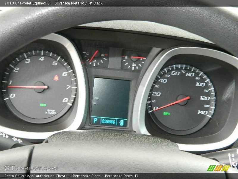 Silver Ice Metallic / Jet Black 2010 Chevrolet Equinox LT