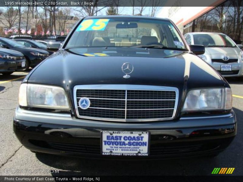 Black / Beige 1995 Mercedes-Benz C 280 Sedan