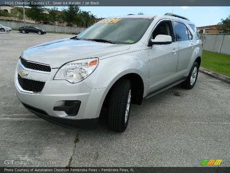 Silver Ice Metallic / Jet Black 2010 Chevrolet Equinox LT