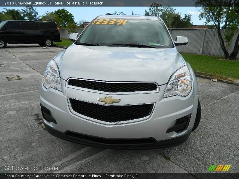 Silver Ice Metallic / Jet Black 2010 Chevrolet Equinox LT