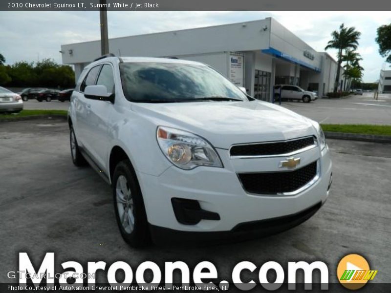 Summit White / Jet Black 2010 Chevrolet Equinox LT
