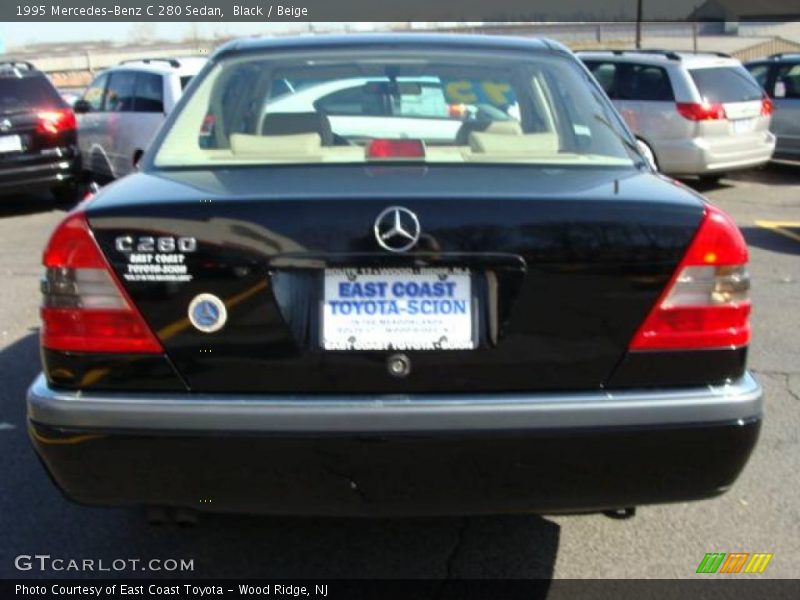 Black / Beige 1995 Mercedes-Benz C 280 Sedan