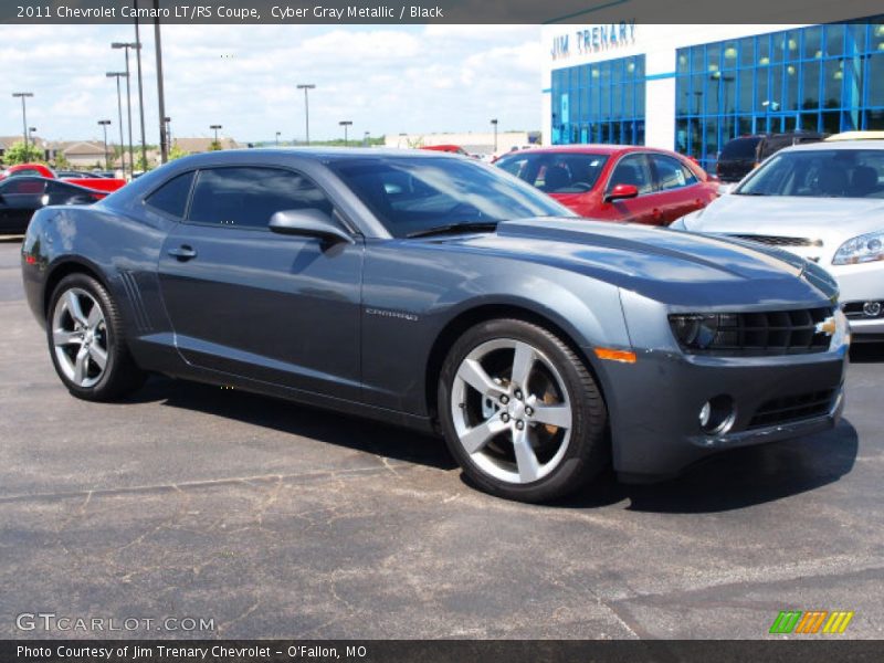 Cyber Gray Metallic / Black 2011 Chevrolet Camaro LT/RS Coupe