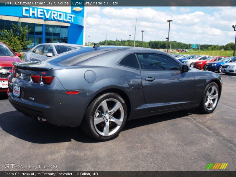 Cyber Gray Metallic / Black 2011 Chevrolet Camaro LT/RS Coupe