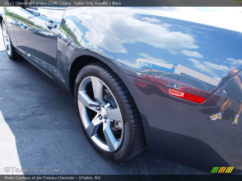 Cyber Gray Metallic / Black 2011 Chevrolet Camaro LT/RS Coupe