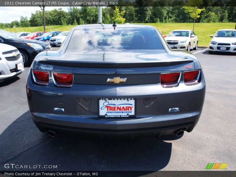 Cyber Gray Metallic / Black 2011 Chevrolet Camaro LT/RS Coupe