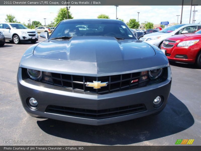 Cyber Gray Metallic / Black 2011 Chevrolet Camaro LT/RS Coupe
