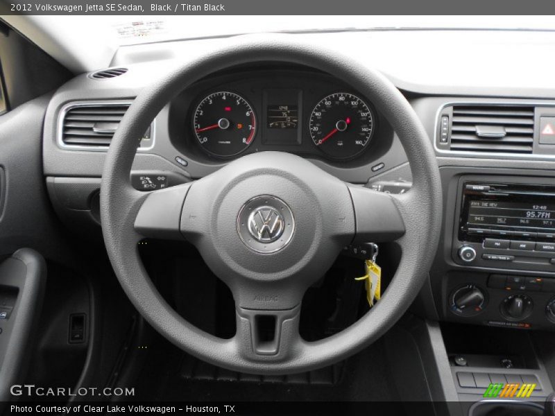 Black / Titan Black 2012 Volkswagen Jetta SE Sedan