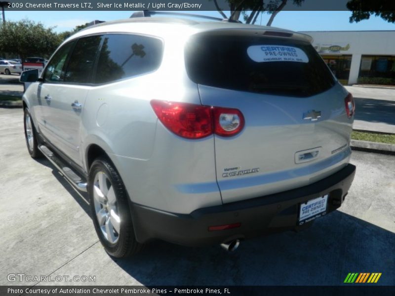 Silver Ice Metallic / Light Gray/Ebony 2009 Chevrolet Traverse LTZ