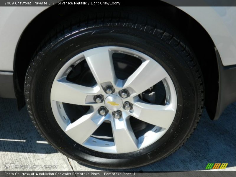 Silver Ice Metallic / Light Gray/Ebony 2009 Chevrolet Traverse LTZ