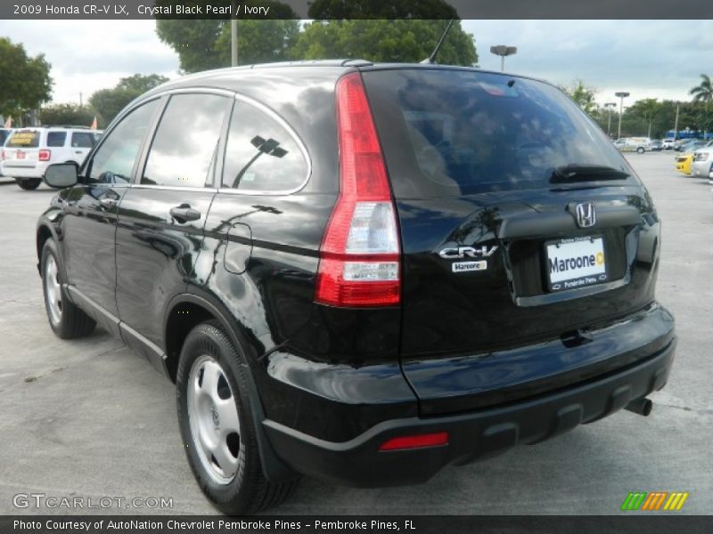 Crystal Black Pearl / Ivory 2009 Honda CR-V LX