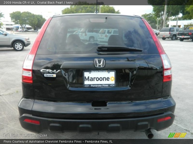 Crystal Black Pearl / Ivory 2009 Honda CR-V LX