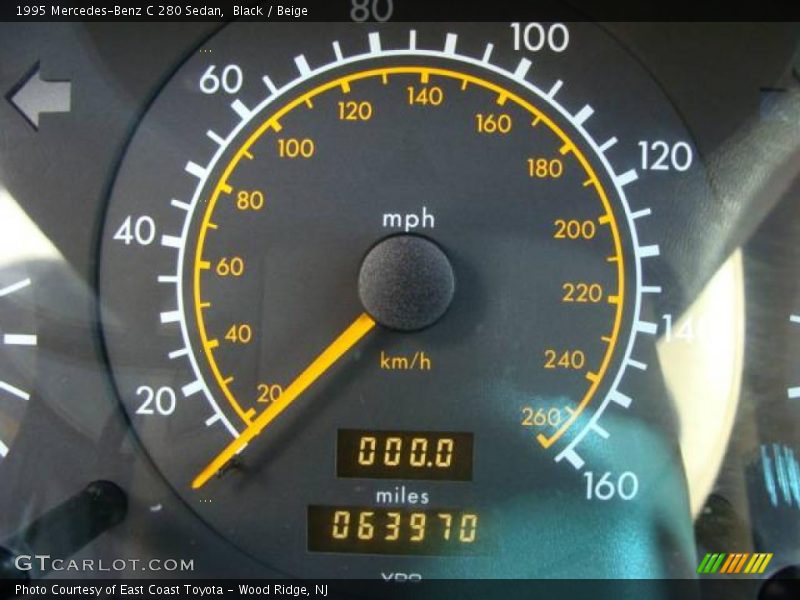 Black / Beige 1995 Mercedes-Benz C 280 Sedan