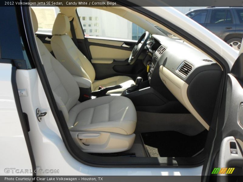 Candy White / Cornsilk Beige 2012 Volkswagen Jetta SE Sedan