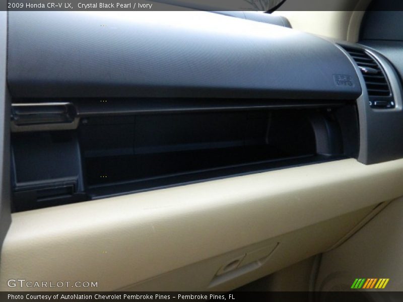 Crystal Black Pearl / Ivory 2009 Honda CR-V LX
