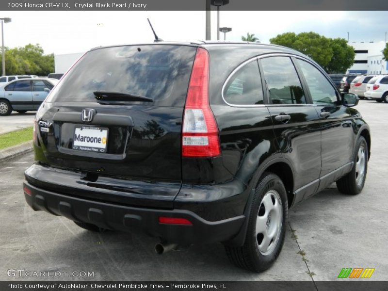 Crystal Black Pearl / Ivory 2009 Honda CR-V LX