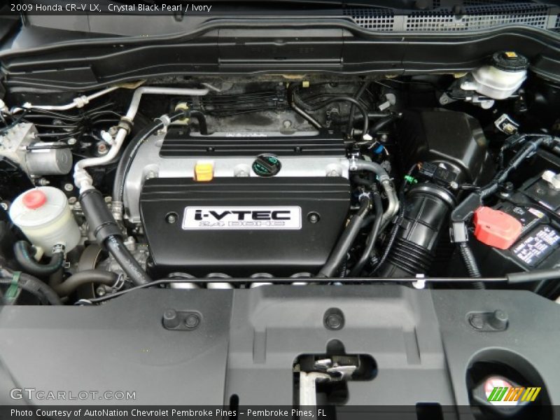 Crystal Black Pearl / Ivory 2009 Honda CR-V LX