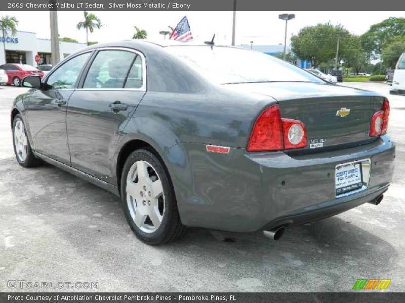 Silver Moss Metallic / Ebony 2009 Chevrolet Malibu LT Sedan