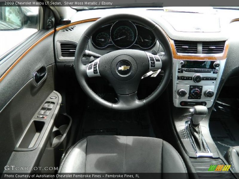 Silver Moss Metallic / Ebony 2009 Chevrolet Malibu LT Sedan