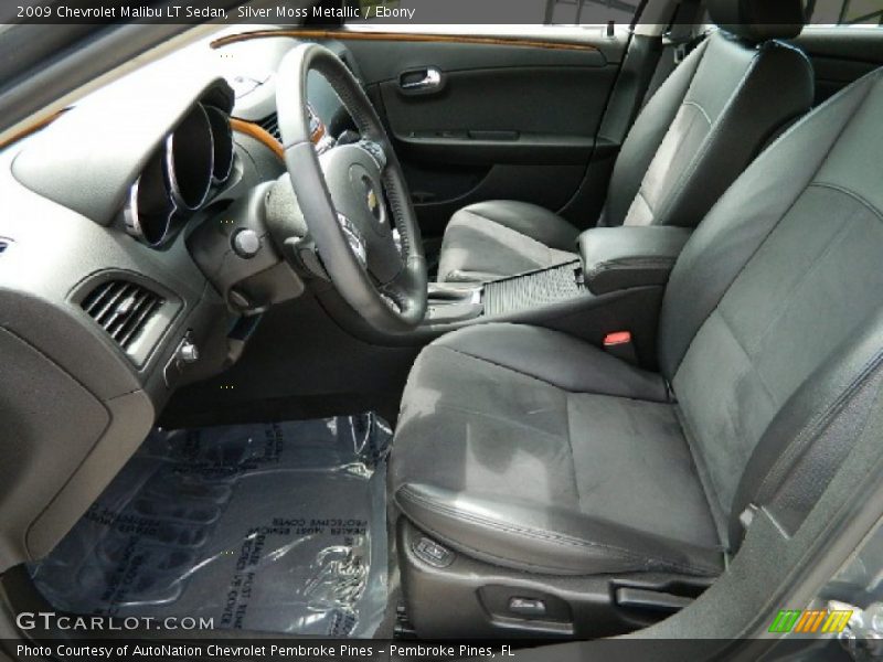 Silver Moss Metallic / Ebony 2009 Chevrolet Malibu LT Sedan