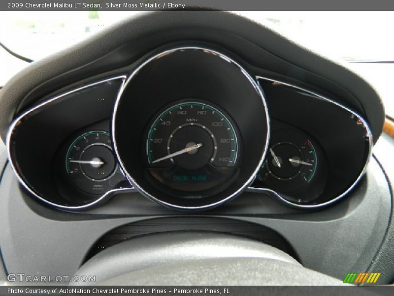 Silver Moss Metallic / Ebony 2009 Chevrolet Malibu LT Sedan