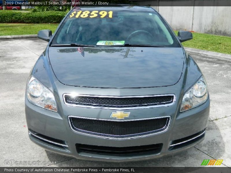 Silver Moss Metallic / Ebony 2009 Chevrolet Malibu LT Sedan