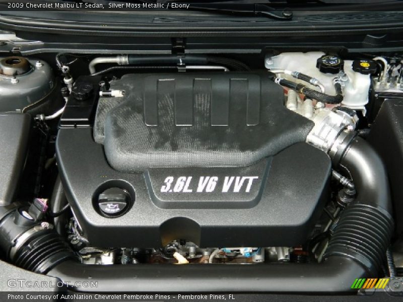 Silver Moss Metallic / Ebony 2009 Chevrolet Malibu LT Sedan