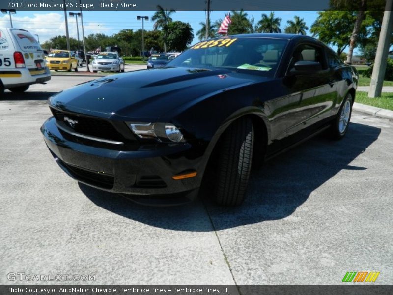 Black / Stone 2012 Ford Mustang V6 Coupe