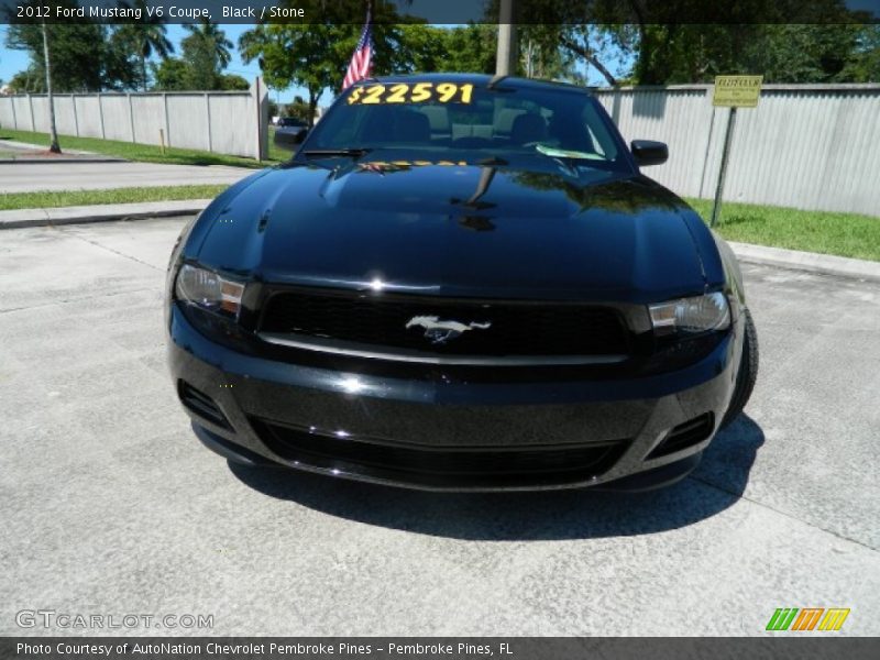 Black / Stone 2012 Ford Mustang V6 Coupe