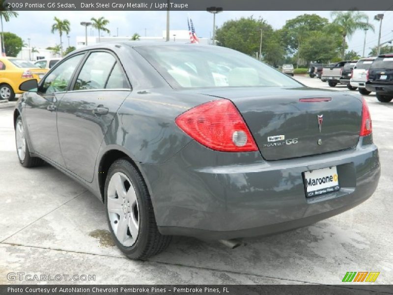 Dark Steel Gray Metallic / Light Taupe 2009 Pontiac G6 Sedan