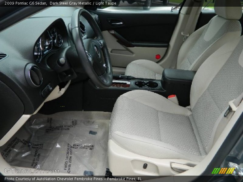 Dark Steel Gray Metallic / Light Taupe 2009 Pontiac G6 Sedan