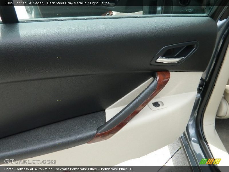 Dark Steel Gray Metallic / Light Taupe 2009 Pontiac G6 Sedan