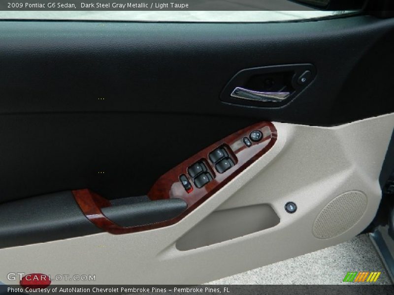 Dark Steel Gray Metallic / Light Taupe 2009 Pontiac G6 Sedan