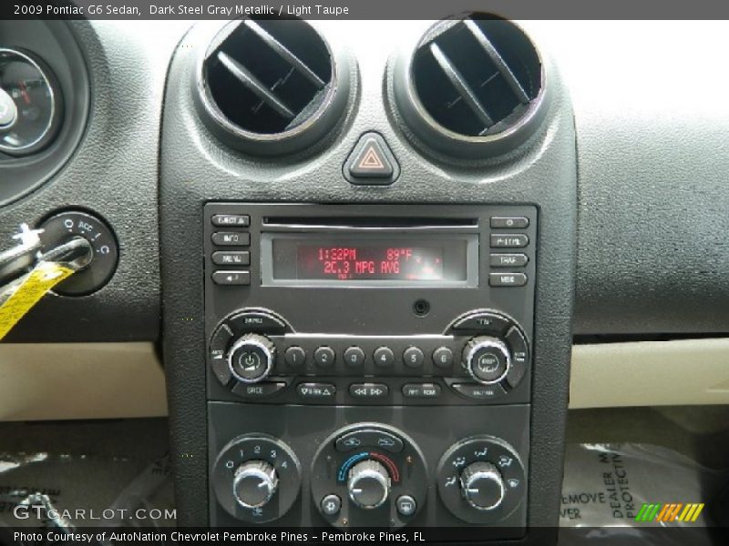 Dark Steel Gray Metallic / Light Taupe 2009 Pontiac G6 Sedan