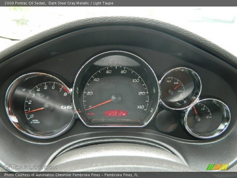 Dark Steel Gray Metallic / Light Taupe 2009 Pontiac G6 Sedan