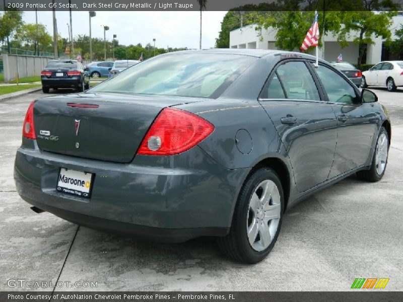 Dark Steel Gray Metallic / Light Taupe 2009 Pontiac G6 Sedan