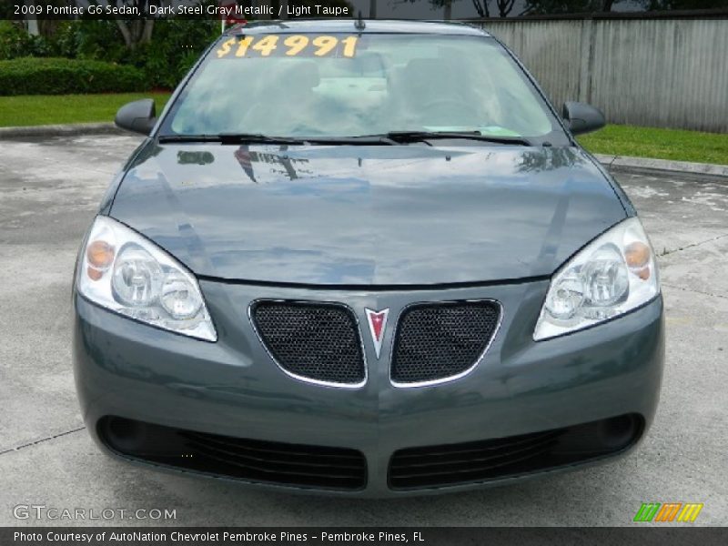 Dark Steel Gray Metallic / Light Taupe 2009 Pontiac G6 Sedan