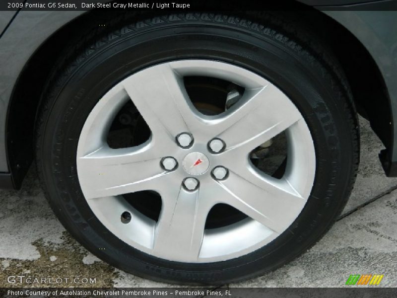 Dark Steel Gray Metallic / Light Taupe 2009 Pontiac G6 Sedan